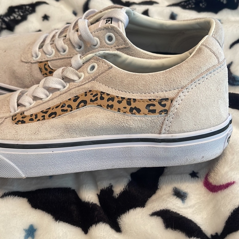 Vans Ward Women's Shoes 7.5, Marshmallow Cheetah - Picture 3 of 7